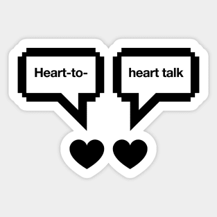 Heart-to-heart talk Sticker